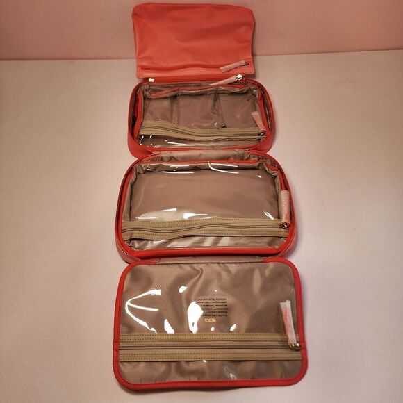 NWT TUMI Voyageur MELISSA Zippered Cosmetic Toiletry Bag PINK OMBRE - Picture 2 of 8